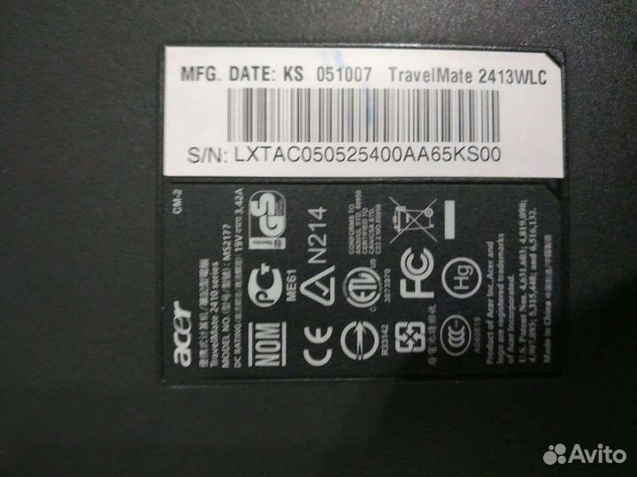 Ноутбук Acer Travel Mate 2413 WLC