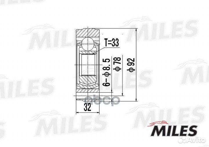 Шрус audi 50/seat/VW golf I-VI/passat VII 0.9-1