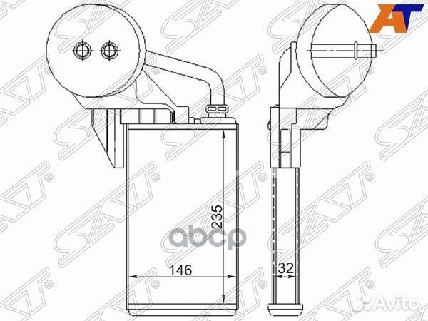 Радиатор отопителя салона nissan interstar 02