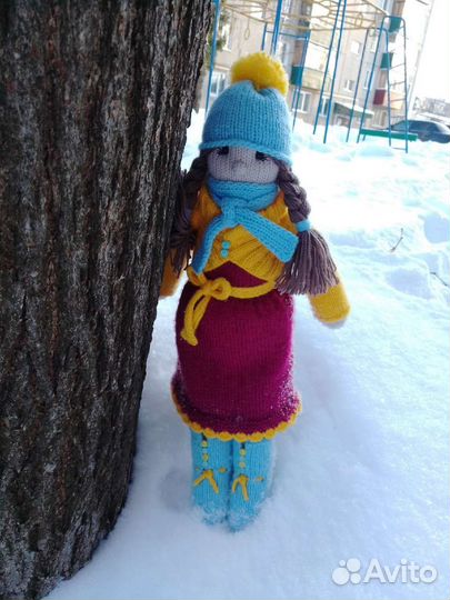 Вязаные изделия/Зимняя Куколка в стиле