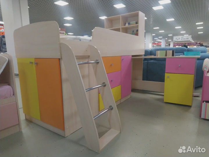 Кровать-чердак Дюймовочка-1