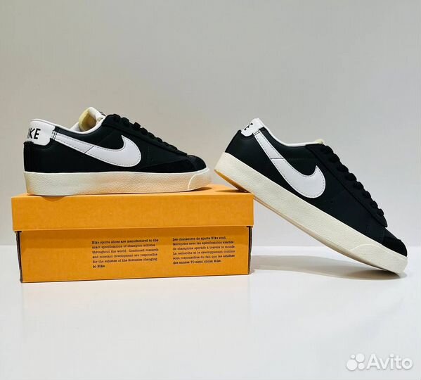 Кроссовки copy: nike blazer, черные