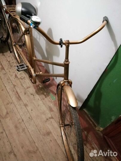 Велосипед ретро дамский золотой(можно в аренду)