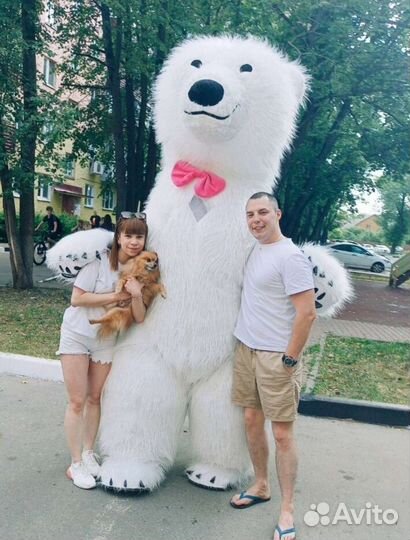 Белый Мишка поздравление