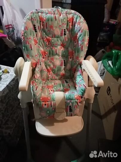 Стульчик для кормления chicco polly 2 в 1