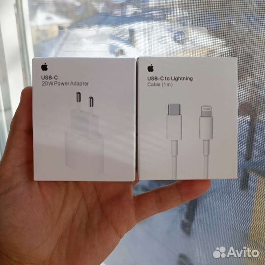 Кабель Lightning + Блок быстрой зарядки iPhone