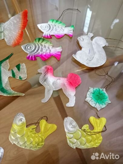 Ёлочные игрушки СССР картонаж