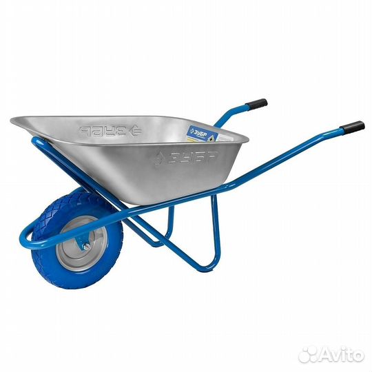 Тачка зубр пт-200 1-кол. с беск. колесом 110 л