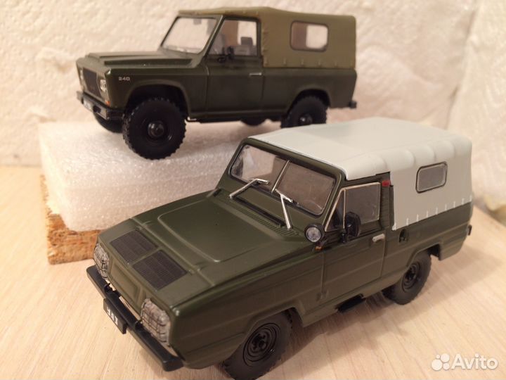 Уаз, газ 10 разных авто 1/43