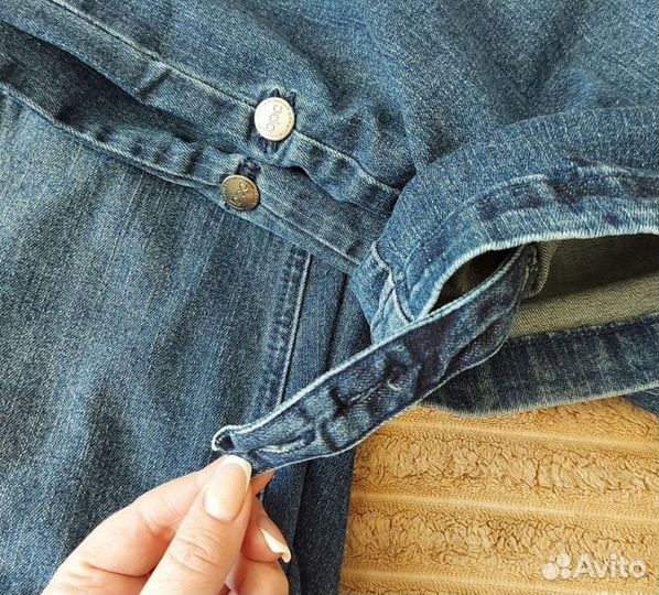 Джинсовый комбинезон для беременных