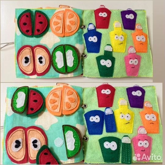 Книга из фетра для малышей