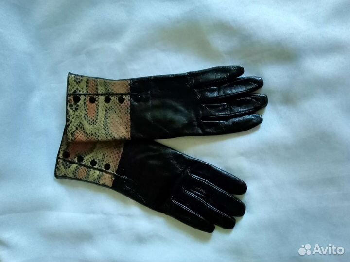 Перчатки кожаные