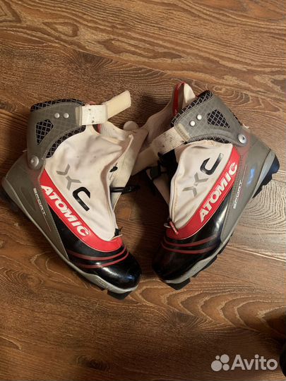 Беговые лыжи Atomic PRO combi, крепления и ботинки