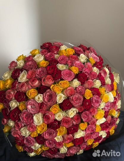 Цветы букеты 101 роза