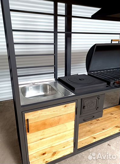 Мангал, печка под казан, барбекю