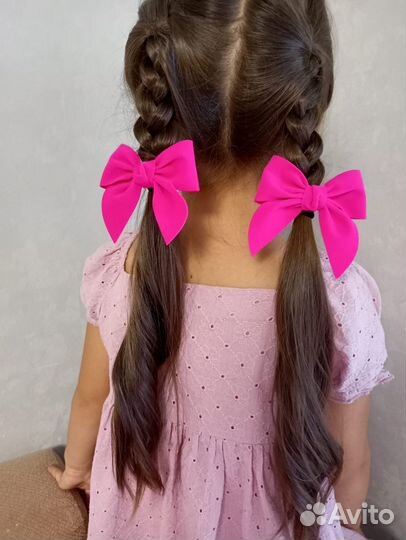 Замшевые бантики для волос