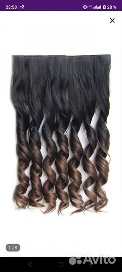 Волосы на заколках