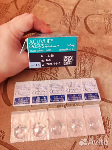 Линзы контактные acuvue oasys 1 day -3,5