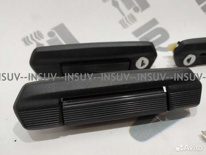 Дверные ручки черные Урбан Нива 5 дверей (к-т) 4шт