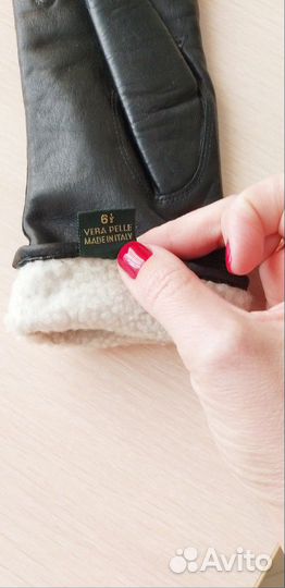Новые кожаные перчатки vera pelle