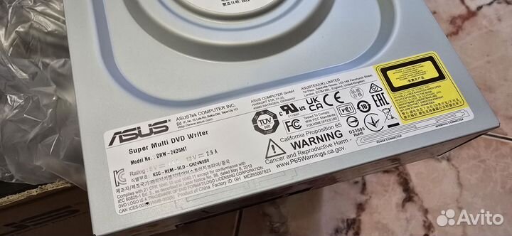 Привод DVD-RW asus DRW-24D5MT/BLK/B/AS SATA, новый