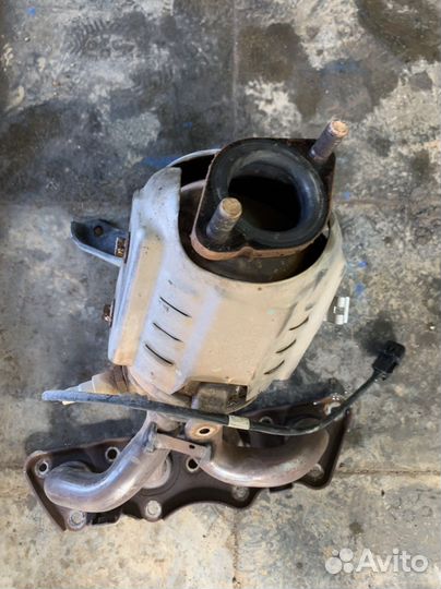 Выпускной коллектор с катализатором kia rio 4