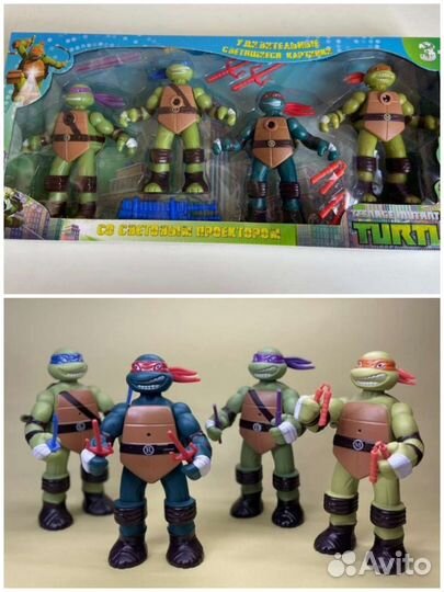 Черепашки-ниндзя фигуры, набор