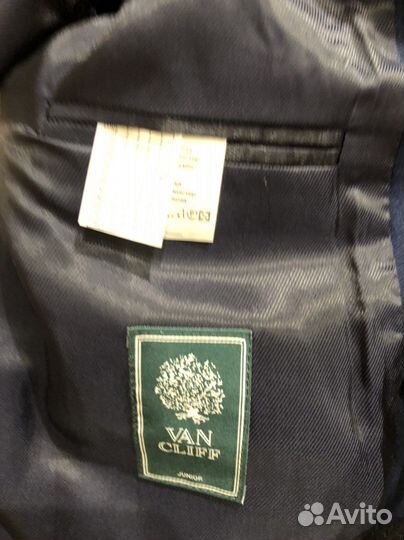 Пиджак школьный синий