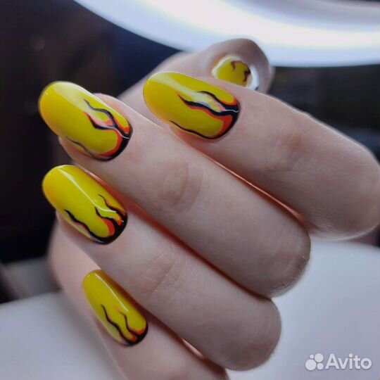 Маникюр с укреплением гелем и покрытием гель-лак