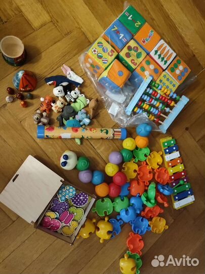 Развивающие игрушки пакетом, пальчиковый театр