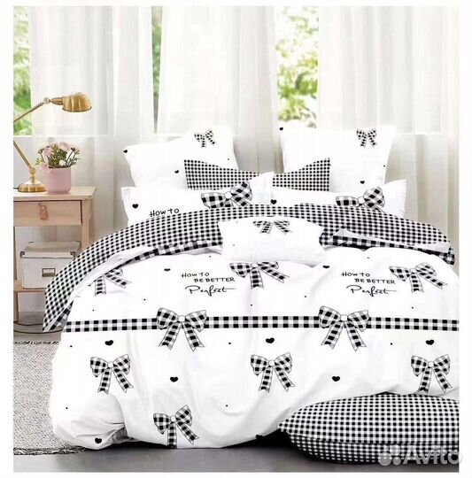 Семейный комплект сатин