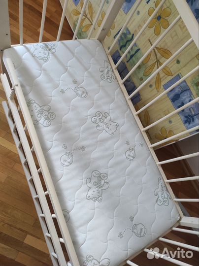 Кровать с матрасом 120х60