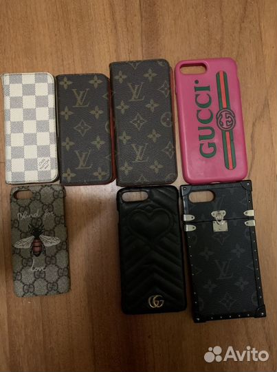 Чехлы Gucci и Louis Vuitton оригинал iPhone