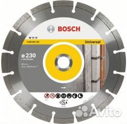 Отрезной по бетону алмазный диск bosch 230мм