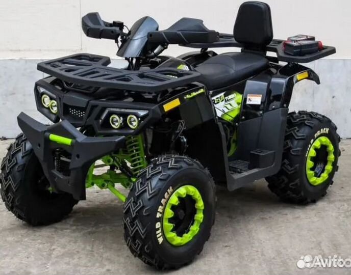 Квадроцикл Motoland Wild Track 200 LUX черн. зел