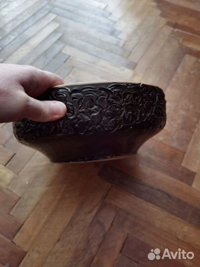 Глиняный горшок кашпо керамика