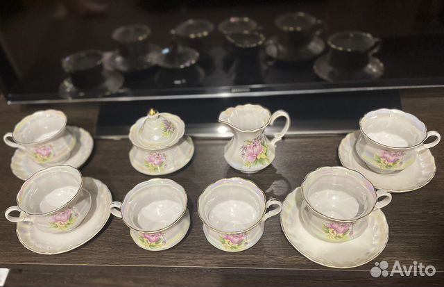 Чайный фарфоровый сервиз Коростень