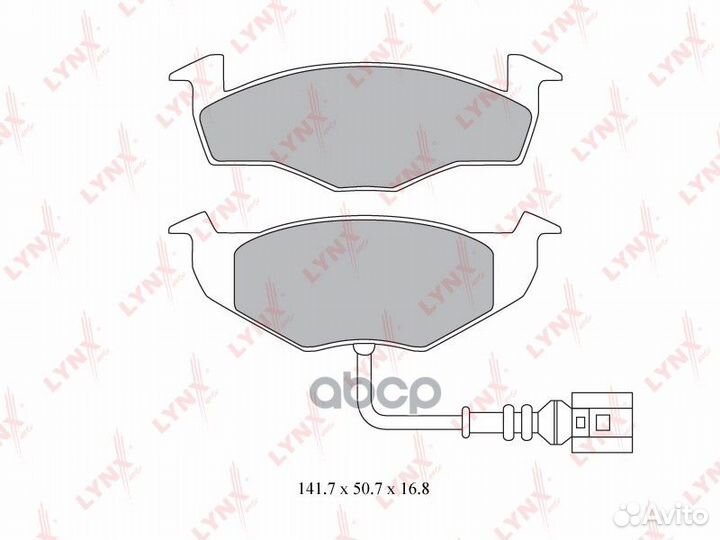 Колодки тормозные дисковые перед BD8017 LYN