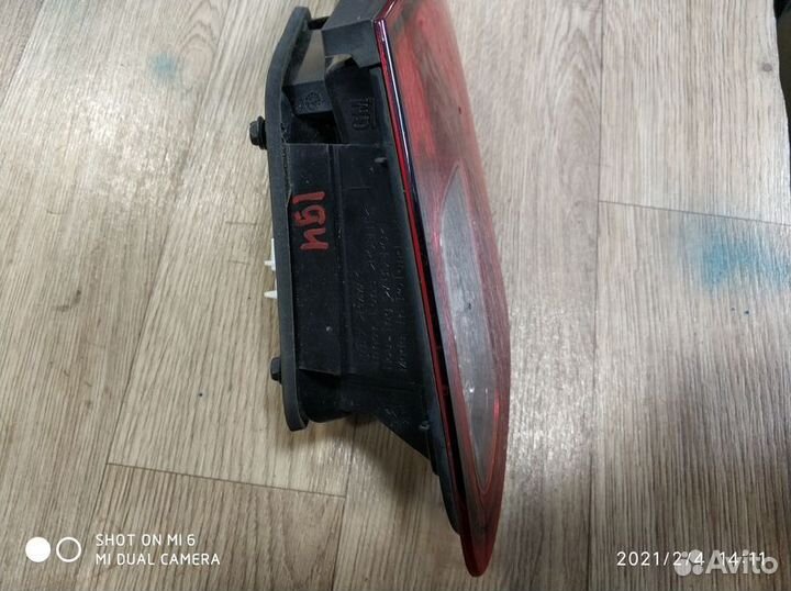 Фонарь задний внутр. правый Опель Астра J