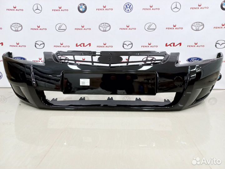 Бампер передний Лада Приора 2 цвет Робин Губ