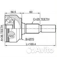 ШРУС наружный 36X68X29 jeep grand cherokee III 200