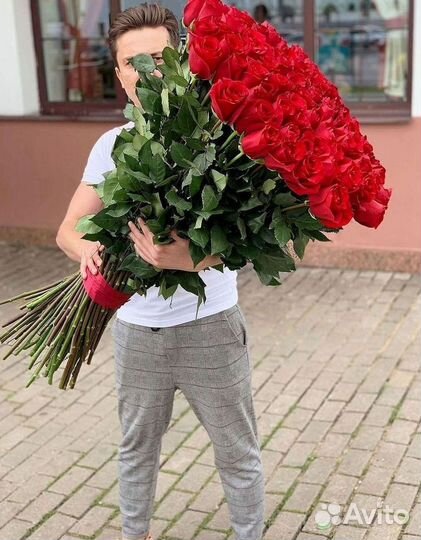 Высокие розы Букеты с доставкой