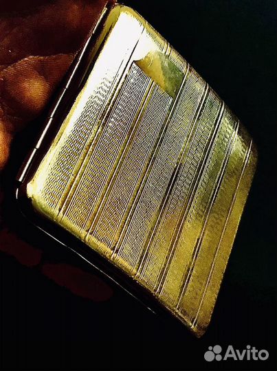 Портсигар Винтаж 30-40е годы под золото
