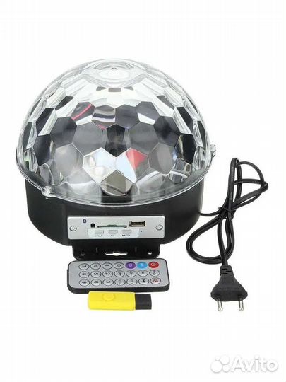 Колонка + диско шар проектор