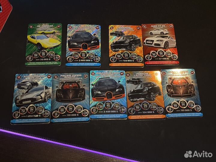 Карточки супер гонки 1 серия