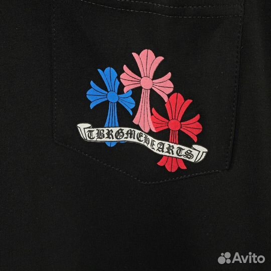 Chrome hearts футболка черная