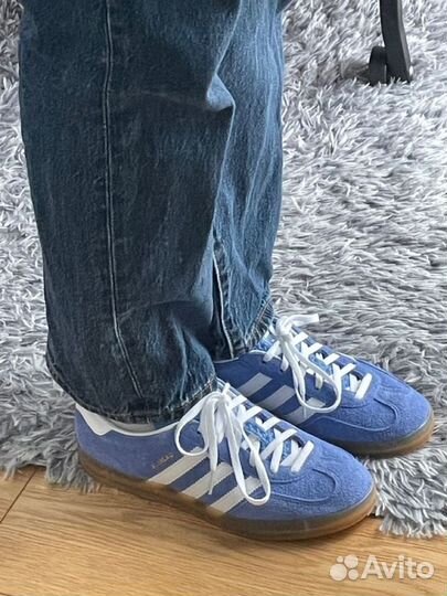 Кроссовки Adidas Gazelle Indoor Blue Fusion Gum