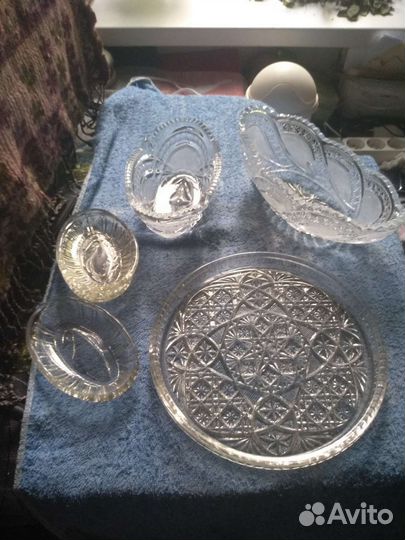 Хрустальные салатницы,блюда