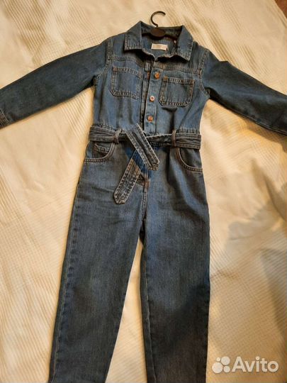 Джинсовый комбинезон для девочки mango