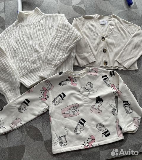 Большой пакет брендовых вещей для девочки 140-152